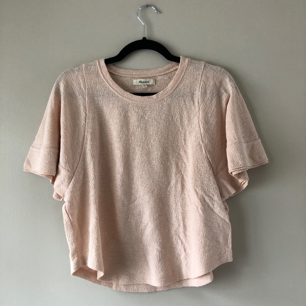 Madewell Texture & Thread Flutter-Sleeve Top - image 2